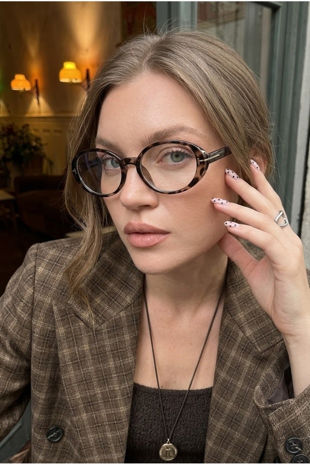 Senna Women's Leopard Frame Blue Block Blue Light Filter Screen Glasses