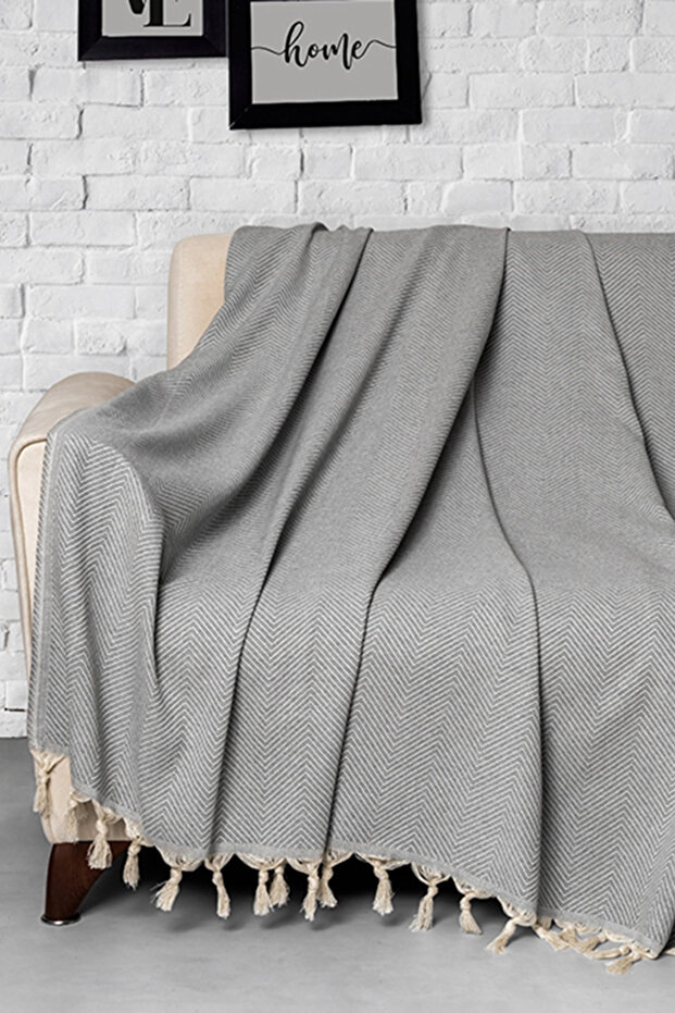 Trendy Gray Sofa Cover 170X230 - Durable and Stylish Multi-Purpose Cover