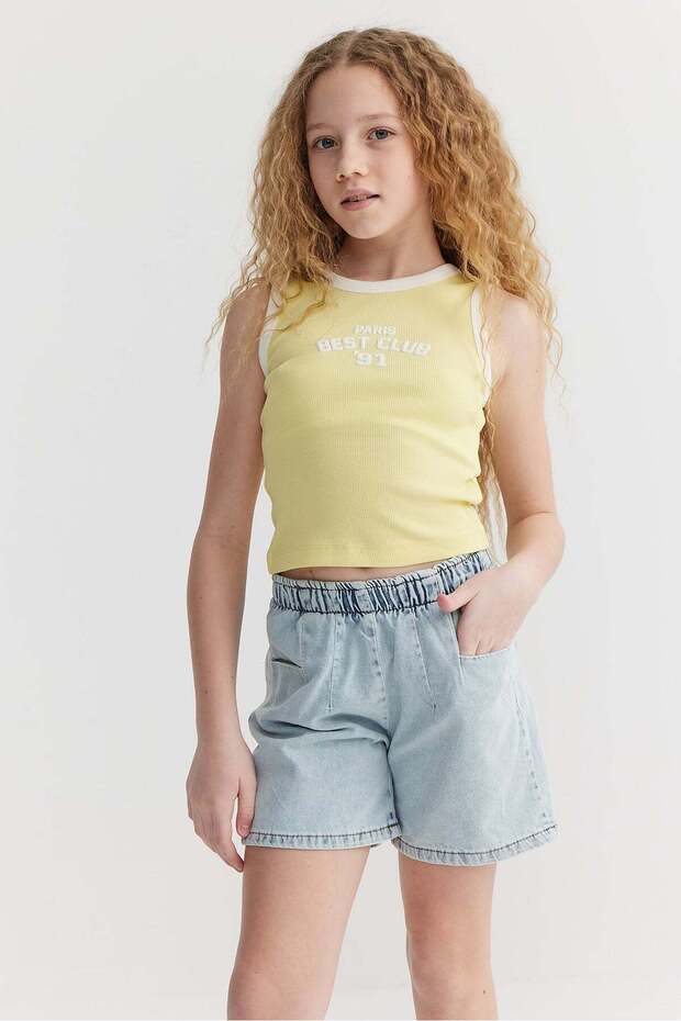 Girl's Ribbed Blouse