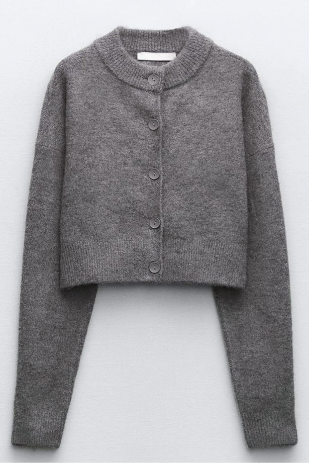 Women's Tilia Crop Smoked Knit Cardigan