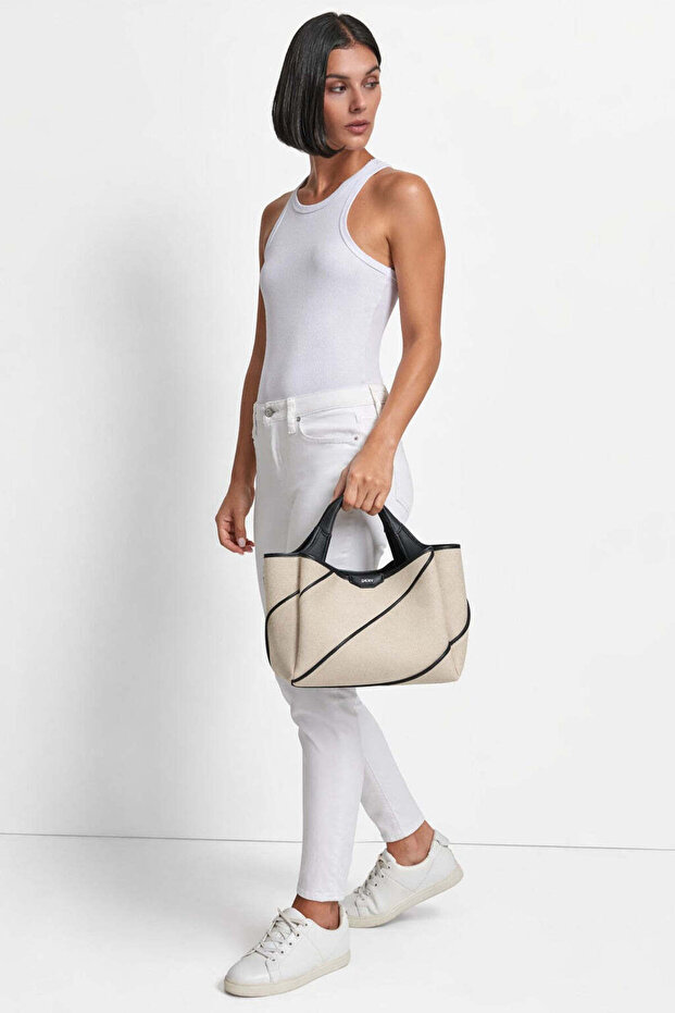 WILLA SATCHEL-NAX - NATURAL/BLACK-N/S