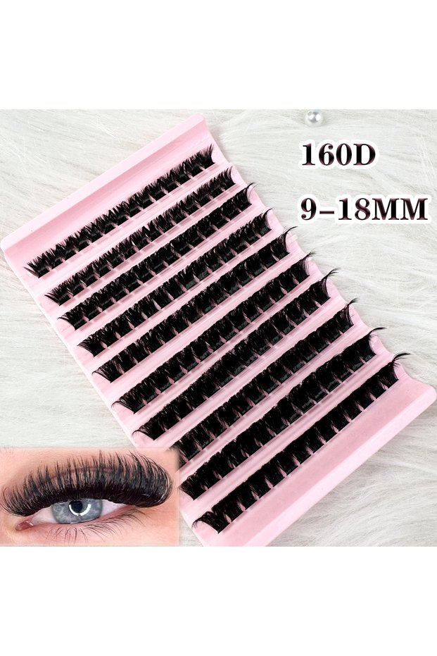 MIX 0.07mm D 160D 140 Bundles Cluster Eyelash Natural Hair Individual Eyelash Faux Mink DIY Ready ma