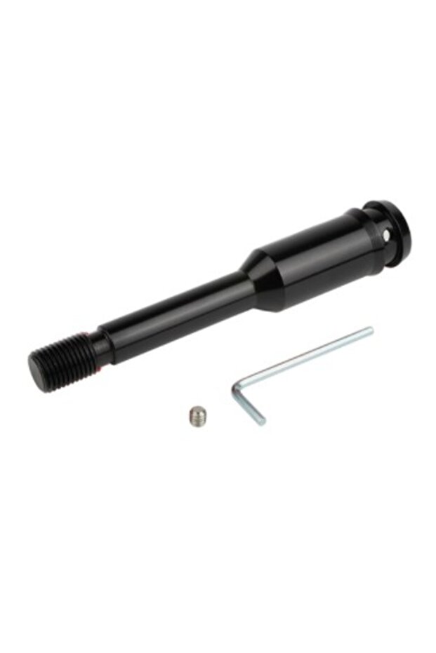 black 134mm Straight Shift Knob Stick Extension Black Aluminum Gear Knob Extender Extension Short Sh