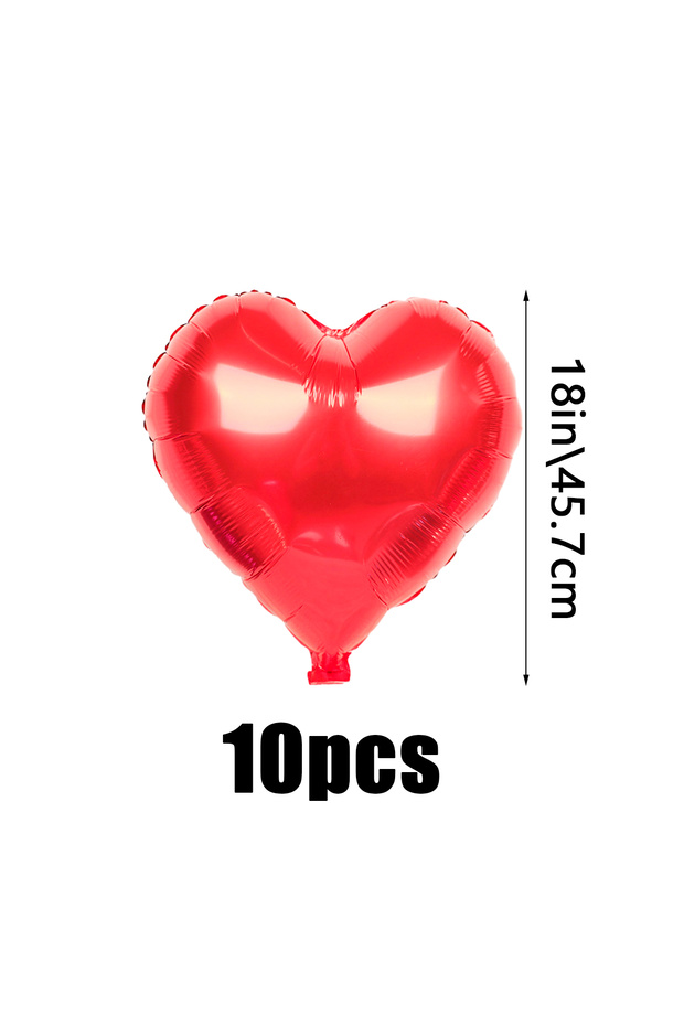 Other Love 11pcs Red 'Love' Letter balloon Set, 18-inch Heart-Shaped balloon Rose Petals Valentine's