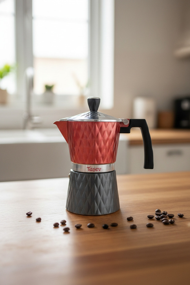 Taşev Tt1205 Diamante - Moka Pot 6 Cups