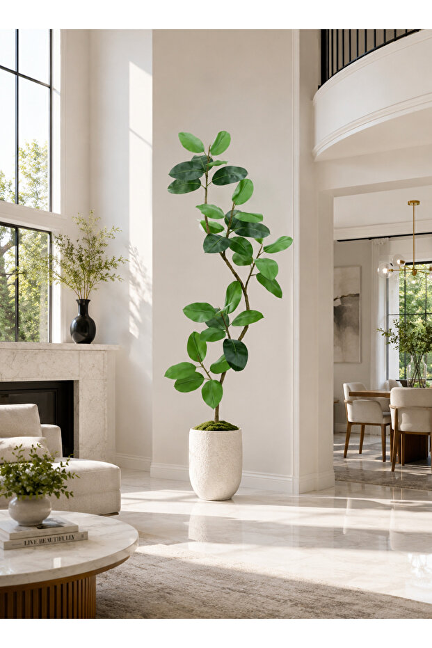 180cm Green Diamond Fake Plant, Large Leaf Green Diamond