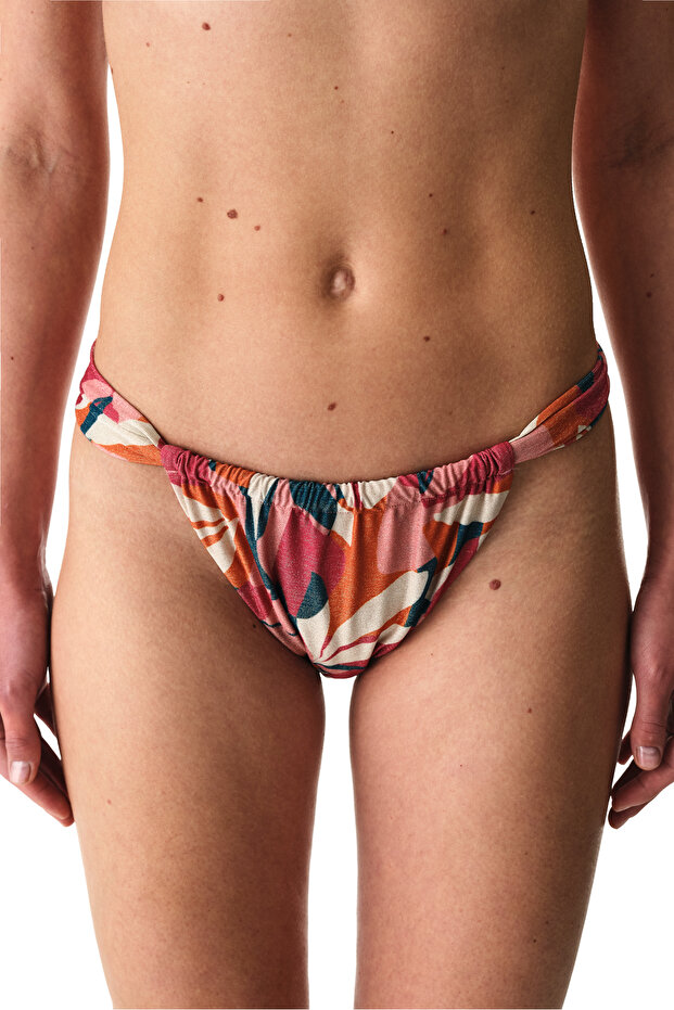 Brayana Super Shiny Mid-Waist Bikini Bottom