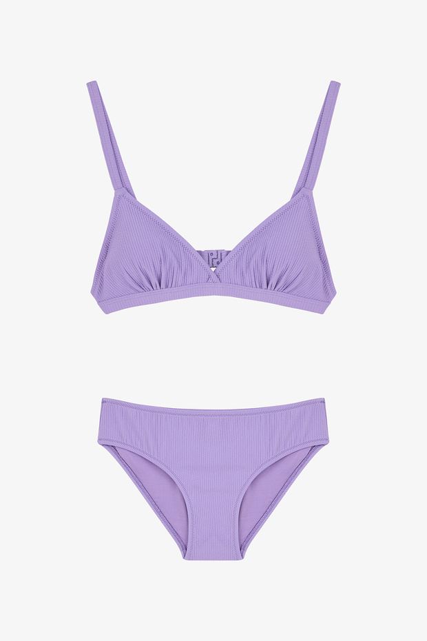 Lilac Young Girl Amaris Triangle Bikini Set