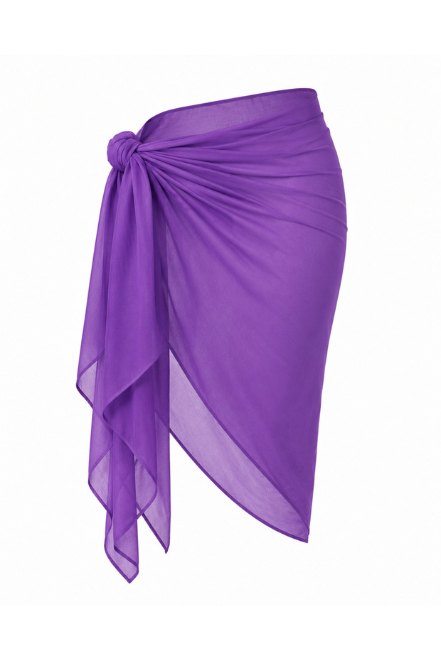 Chiffon Beach Pareo/Side-Tie Beach Shawl/70*180 Chiffon Pareo