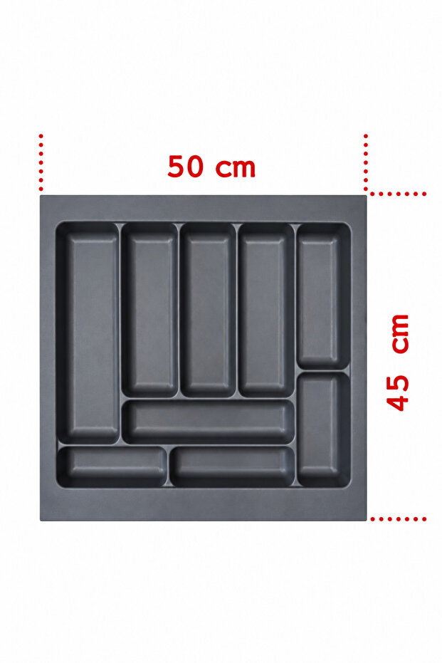 Drawer Spoon Holder Organizer 50X45 Gray