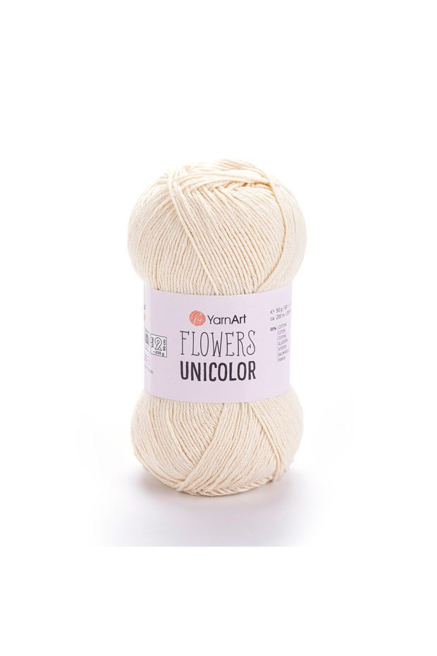 Flowers Unicolor - Hand Knitting Thread Cream-731