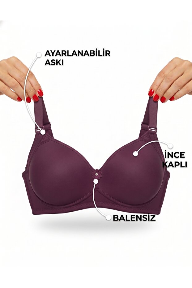 Covered Underwireless Push up Bra