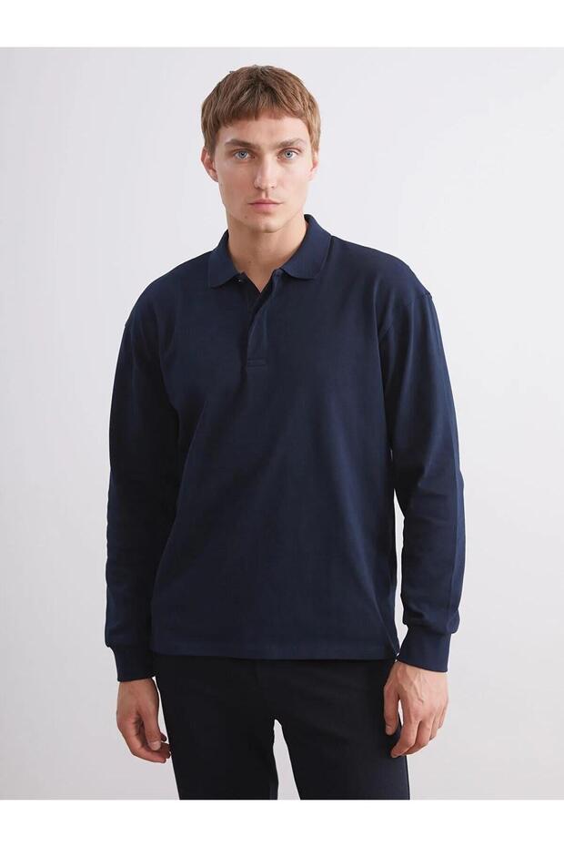 Polo Neck Men's Sweatshirt (W5)