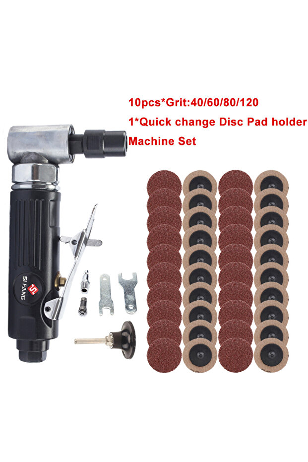 42pcs set SI FANG Pneumatic Grinder Set 2" Sanding Discs with 1/4" Shank for Die Grinder Surface Gri