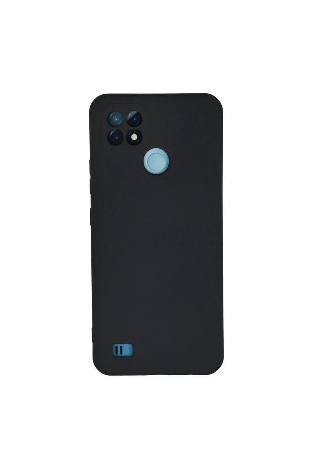 Realme c21 case nano inner velvet silicone - navy blue