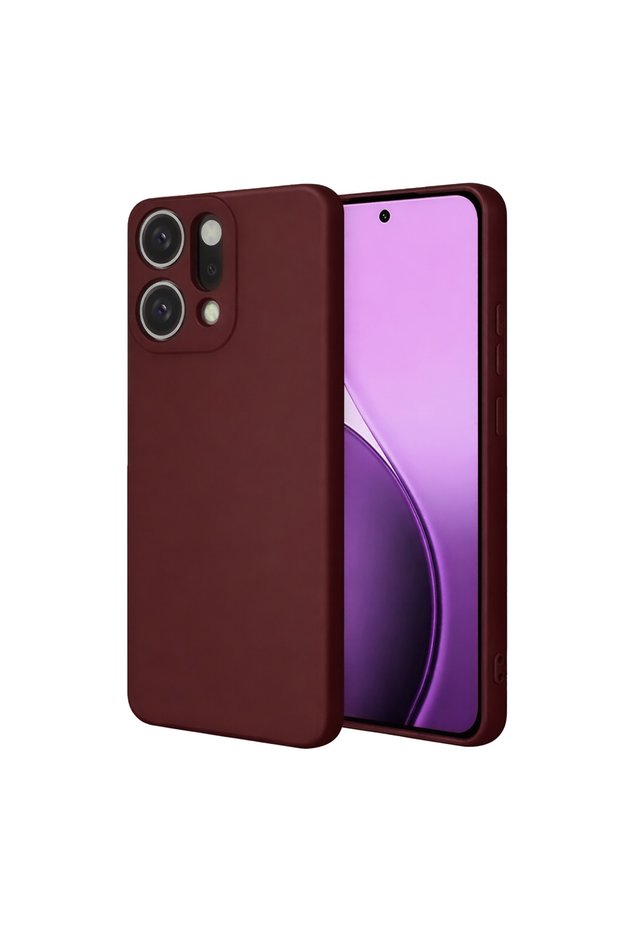 Oppo Reno 14 First Silicone Case - Burgundy