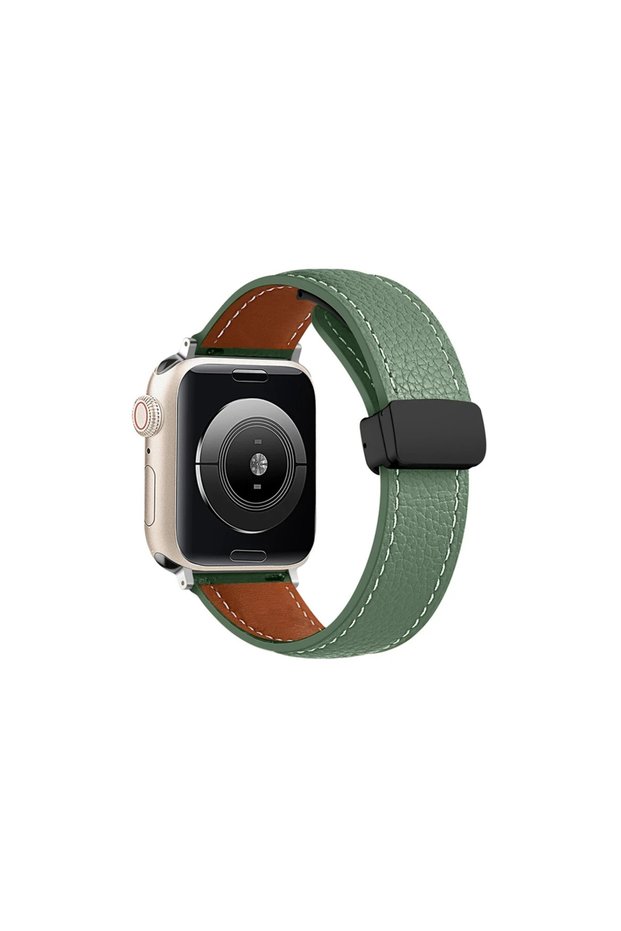 Apple Watch 42mm Kr414 Daks Leather Band - Dark Green