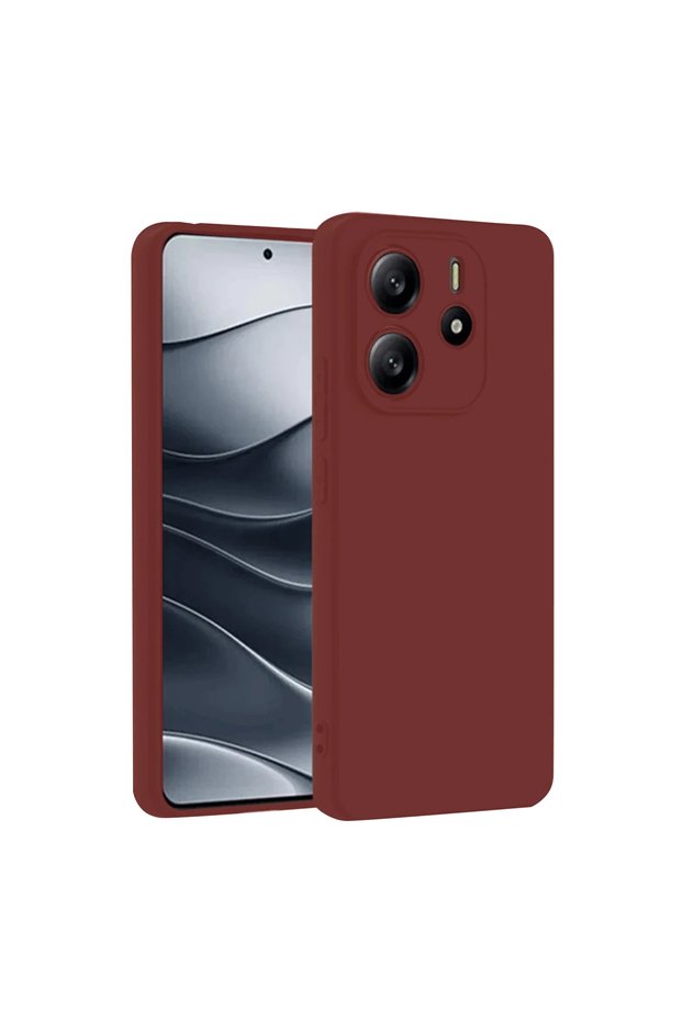 Xiaomi Redmi Note 14 4g Case First Silicone - Claret Red