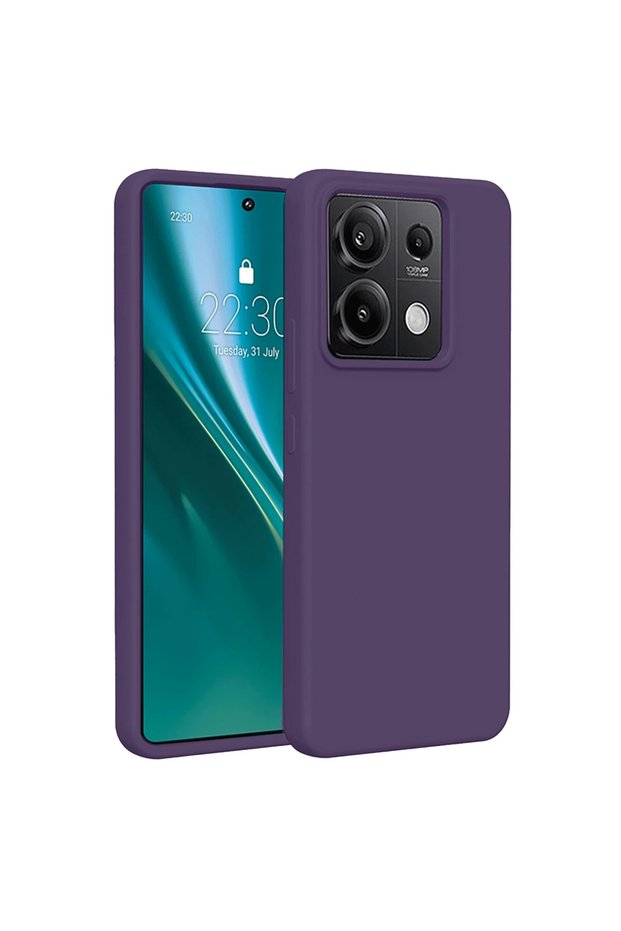 حافظة هاتف Xiaomi Redmi Note 13 Pro 4G من السيليكون - بنفسجي