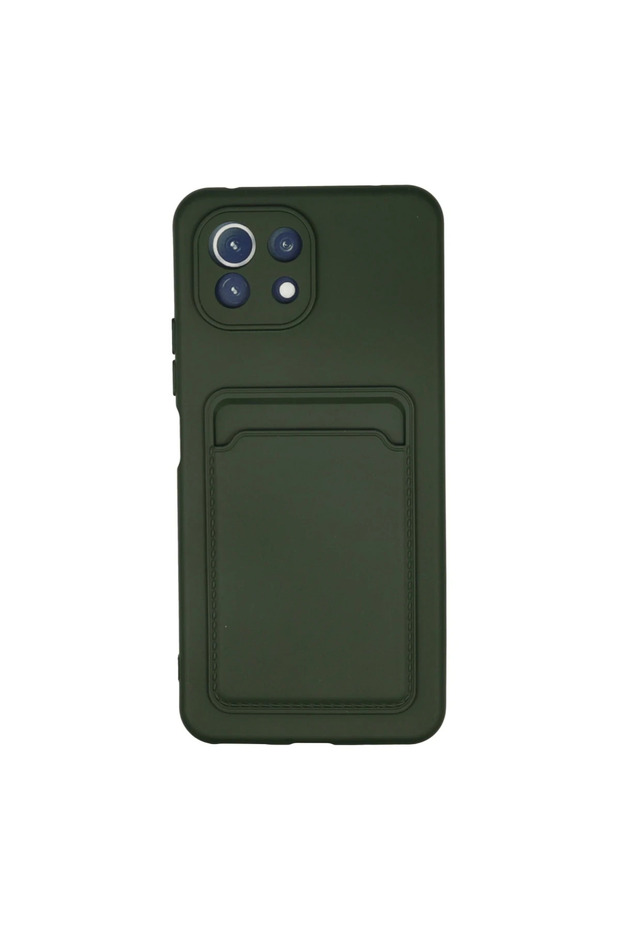 Xiaomi Mi 11 Case Kelvin Silicone with Business Card - Dark Green