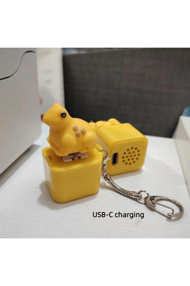 USB Funny Chicken Frog Keyboard Fidget Toys Keychain Finger Button Clicker Decompression Toys With C