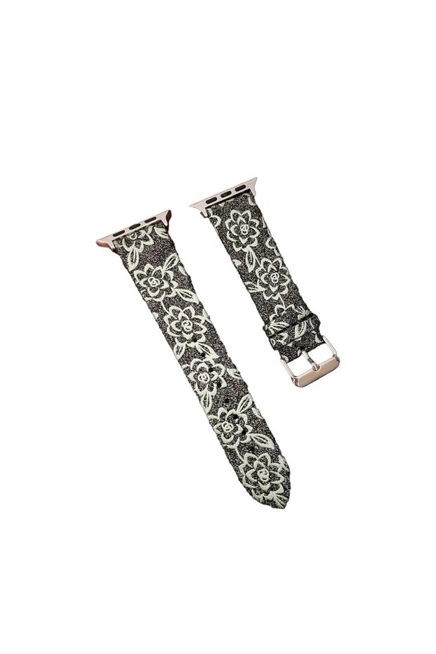 Apple Watch 38mm Creeper Patterned Band - Black