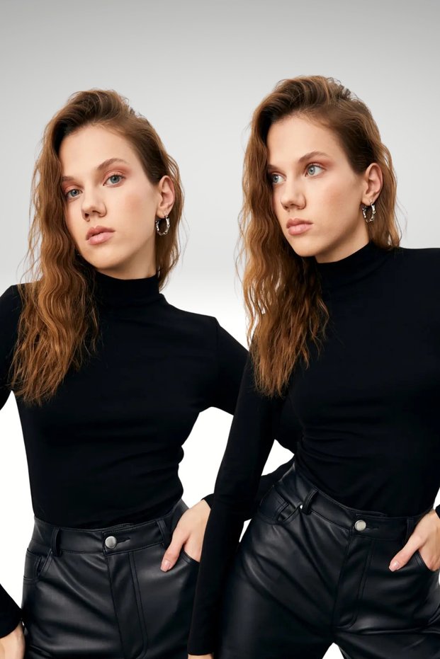 Women's Black 2-Piece Body