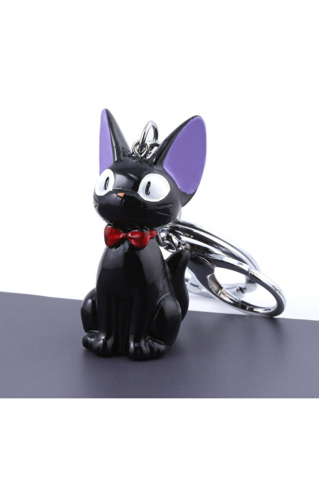 keychain 1Pc Cute And Funny Black Cat Keyring Fashion Accessories Backpack Car Pendant For Men And W