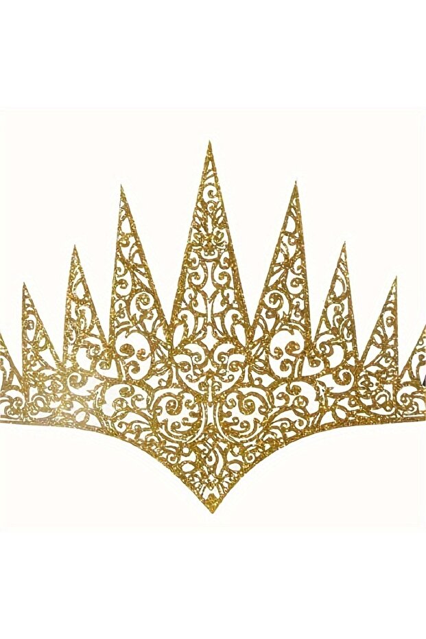 Golden 1pc Women's Personalized Hair Accessory Tiara Suitable for Parties Holidays Makeup Dances Wea