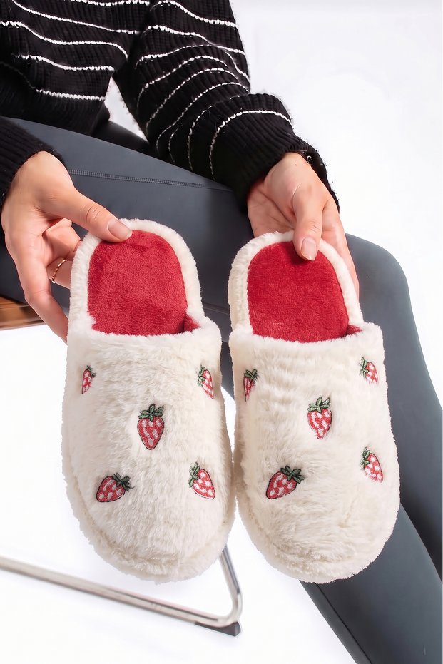 Fluffy Figured Slippers Women's Home Socks Do Not Make Sound Light Soft Sole