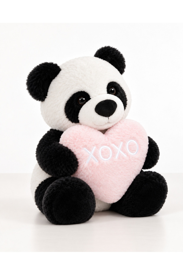 Heart Panda Plush Toy - 45 cm