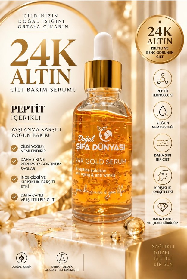 24 K Gold Serum Anti-Aging and Wrinkle 30Cc