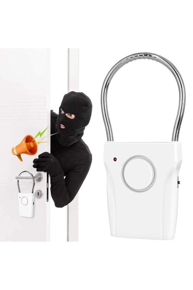 Door Handle Alarm 110dB Door Security Alarm with Adjustable Settings Alarm Equipment Battery Operate