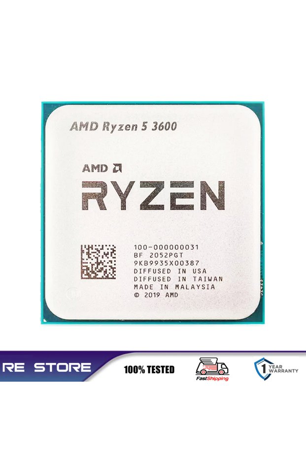 AMD AMD Ryzen 5 R5 3600 3.6GHz 6-Core 12-Thread CPU Processor LGA AM4