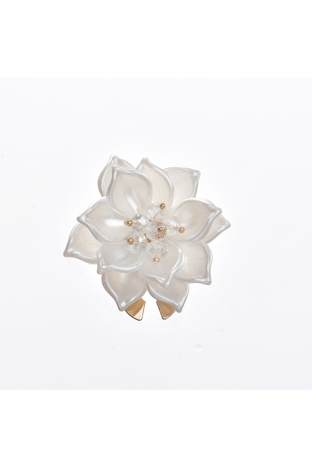 White 1 Piece White Camellia Button Cover Cufflinks for Girls Women Blouses Dress Tux Scarf Shirt We