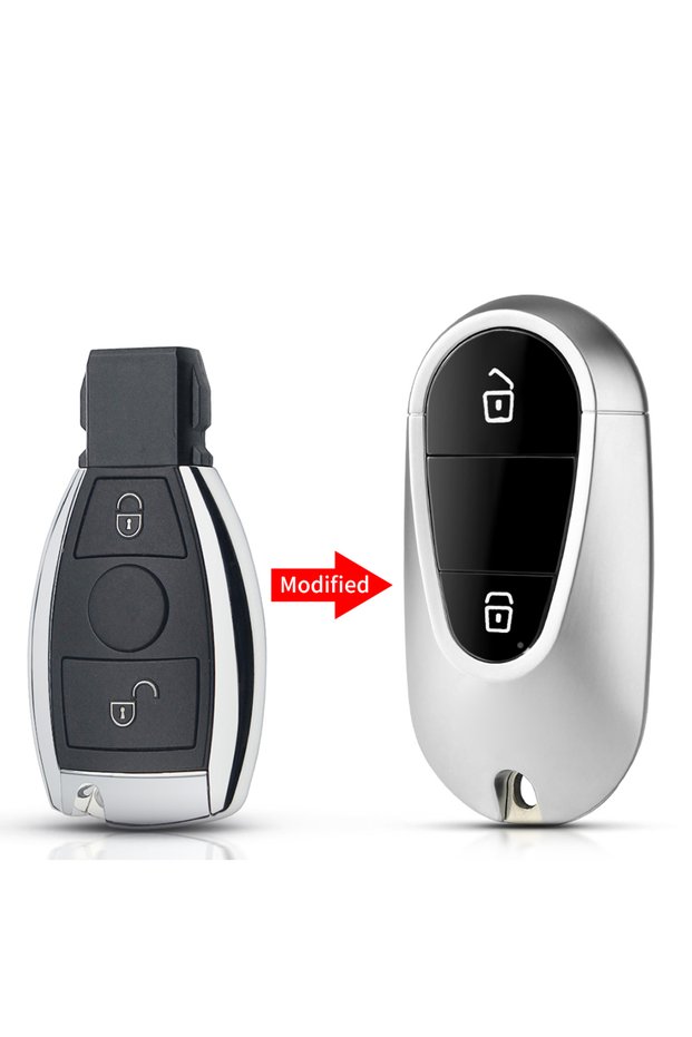 2 Buttons KEYYOU 1PCS Modified For Mercedes Benz S Class Upgrade Remote Smart Car Key Shell Case For