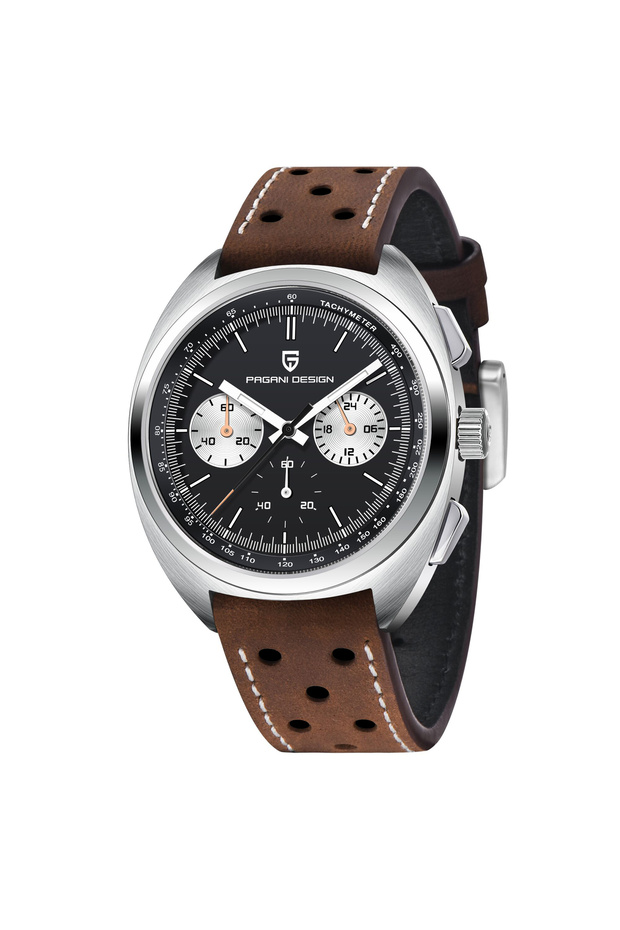 Yes Black V2 PAGANI DESIGN Men's Watches Retro Sport Panda dial Quartz Watch Men Stainless steel Tur