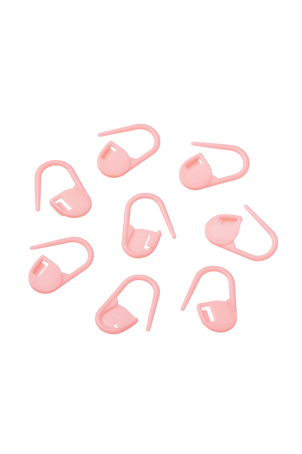 Pink S 100Pcs/lot Colorful Locking Stitch Markers Plastic Knitting Crochet Locking Crochet Needle Cl
