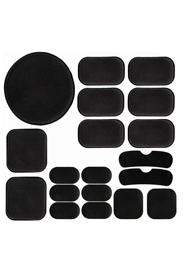 Black Universal Airsoft 19pcs Helmet Pads, Replacement Foam Padding Kits Set Mats for Fast/Mich/ACH/