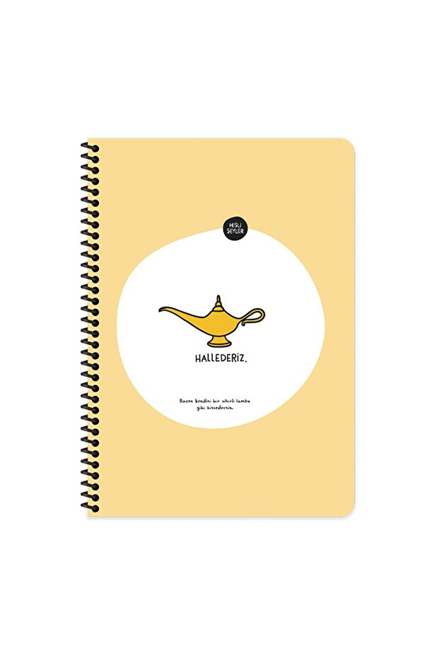 A4 Lined Spiral Notebook with Stickers We Will Handle It