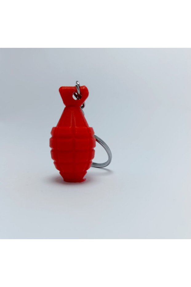 Grenade - Red - Keychain