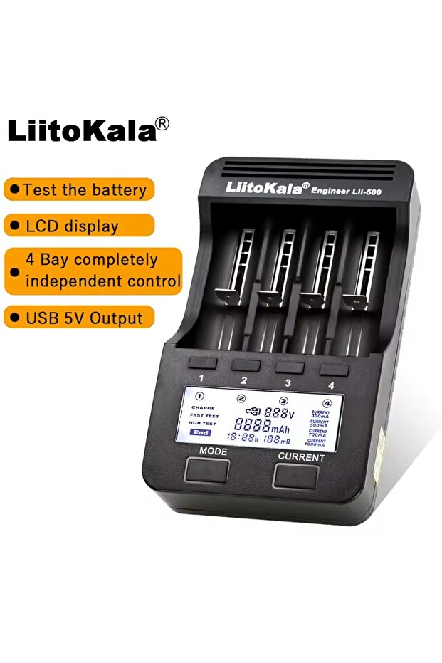 liitokala Lii-500-no other LiitoKala LII-500 Smart Universal LCD Battery Charger for Li-ion Ni Mh AA