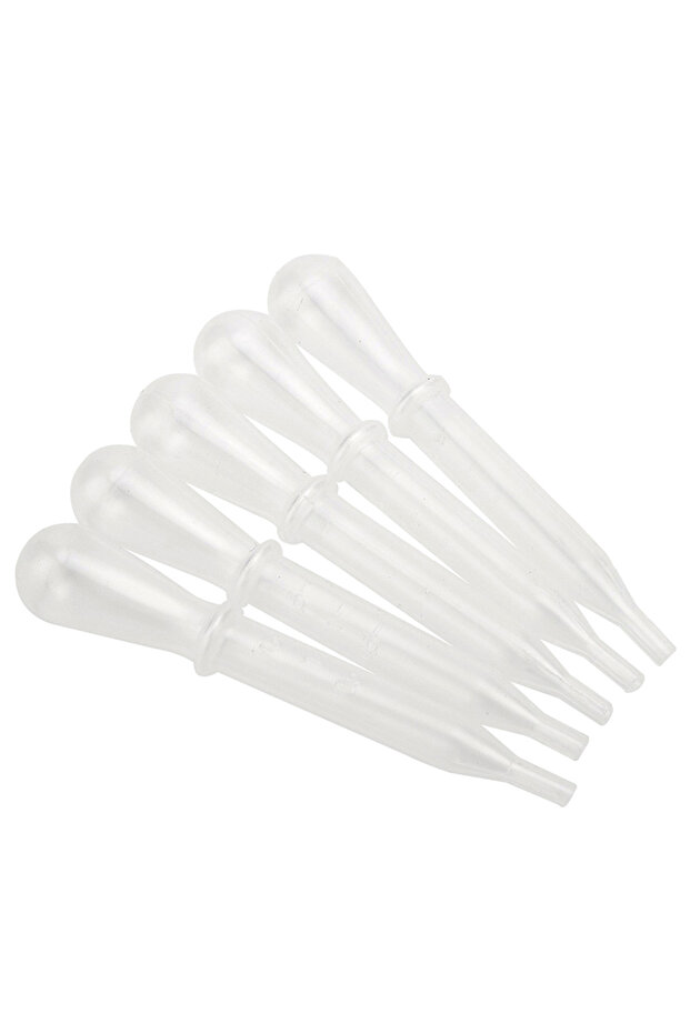 5Pcs Plastic Disposable Pipette Transfer Graduated Pipettes Liquid Dropper For Ear Eye Essential Oil