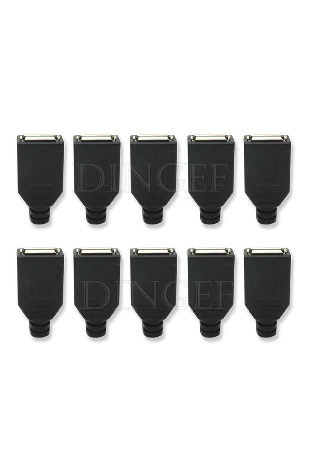 Female 10PCS 10pcs Type A Male Female USB 4 Pin Plug Socket Connector With Black Plastic Cover Type-
