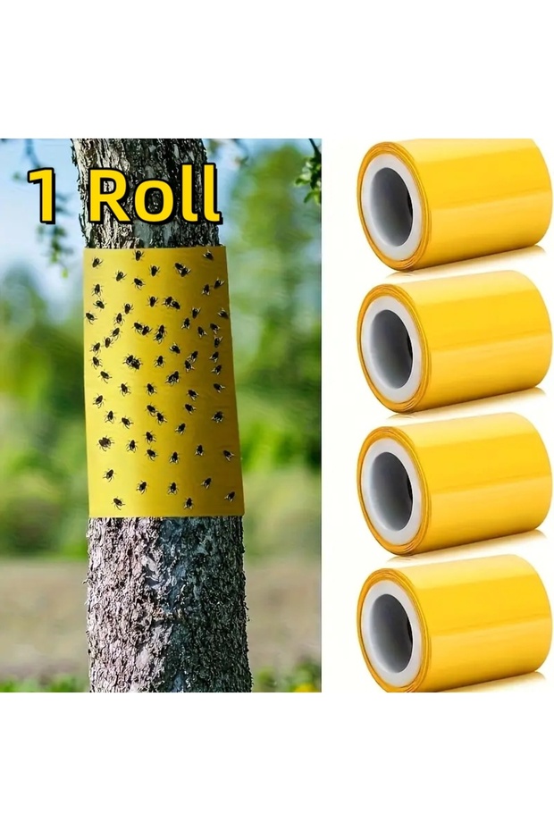 10x220cm 1 Roll 1 Roll Double-Sided Sticky Insect Barrier Tape Effective Against Outdoor Pest Contro