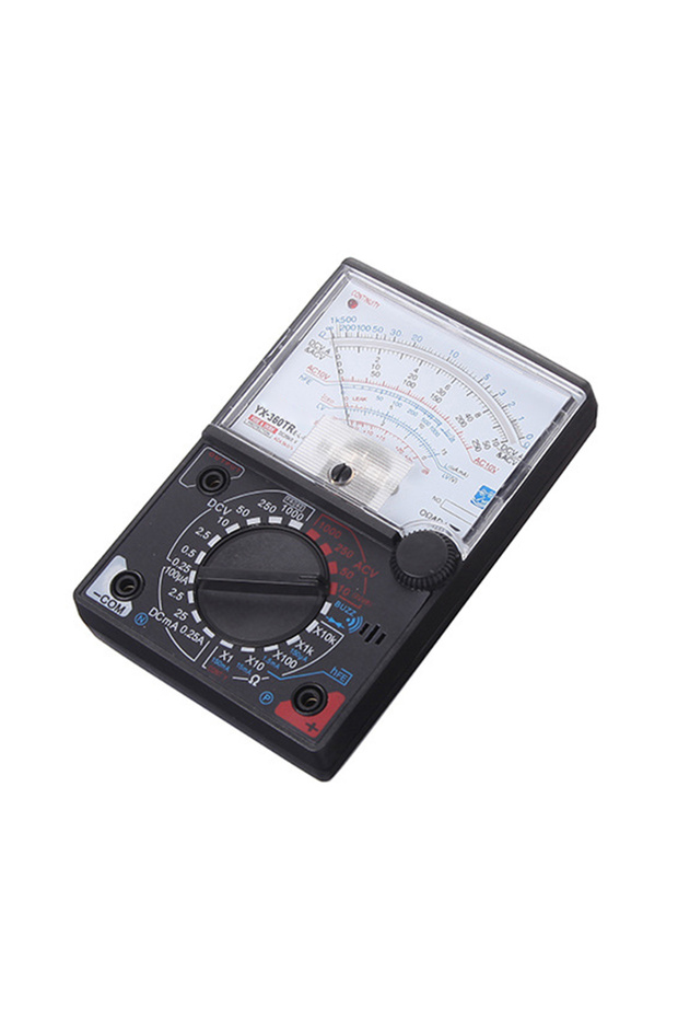 black Portable Electric Analog Multitester Pointer Voltmeter Ammeter AC/DC Voltage Current Ohm Multi
