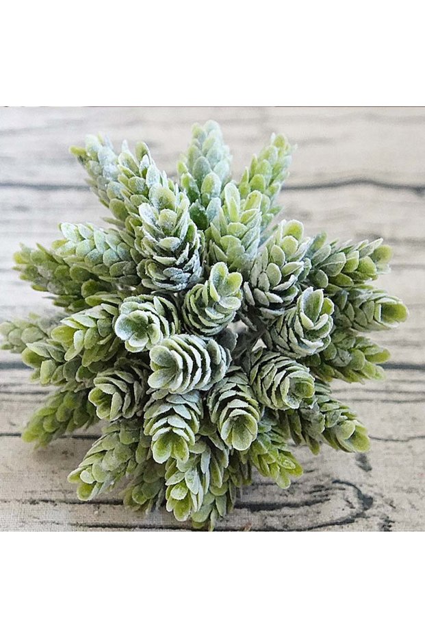 dark green 30Pcs/Bundle Fake Green Plant Cheap Artificial Plastic Flowers for Home Table Decorative