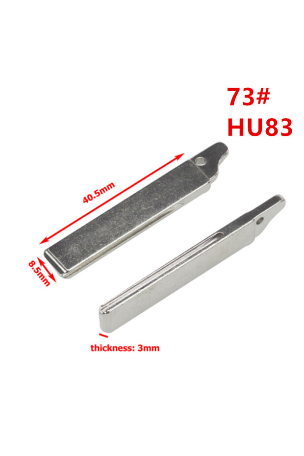 73 HU83 10pcs 72# VA2 VA2T 73# HU83 Original Key Blade Flip Uncut Car Key Blade For Peugeot 307 407