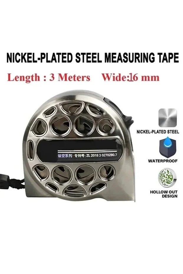 1PC 3mx16mm New 3/5/7.5M Metric Tape Measure Stainless Steel Anti-corrosion Retractable Ruler Woodwo