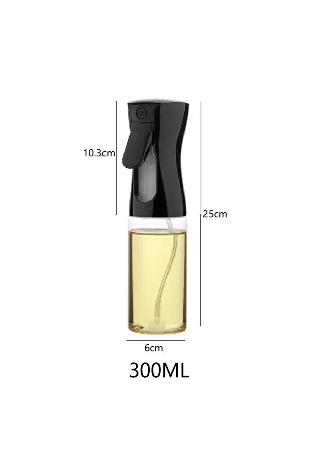 300 ML Black Kitchen Oil Atomiser, Olive Oil Spray Bottle,Sprayer for Cooking, Outdoor Grilling,Spra